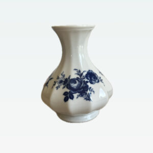 Wazon porcelanowy kwiatki kobalt